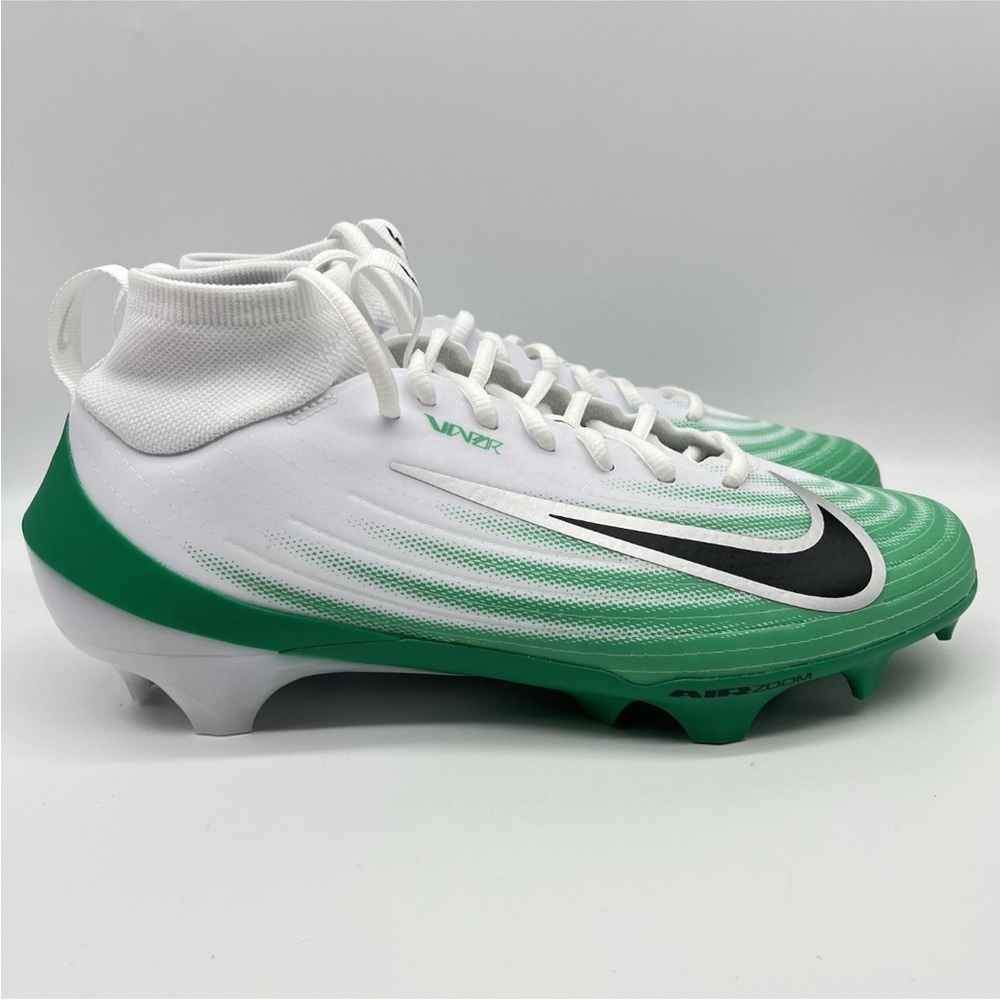 Nike Air Zoom Vapor 1 Football Cleats White Green Men's Size 8.5 HM8850-100